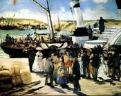 Edouard Manet : The Departure Of The Folkestone Boat